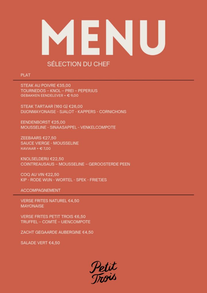 menu voorjaar 2